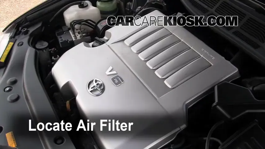 2008 Toyota Avalon Limited 3.5L V6 Filtre à air (moteur) Changement